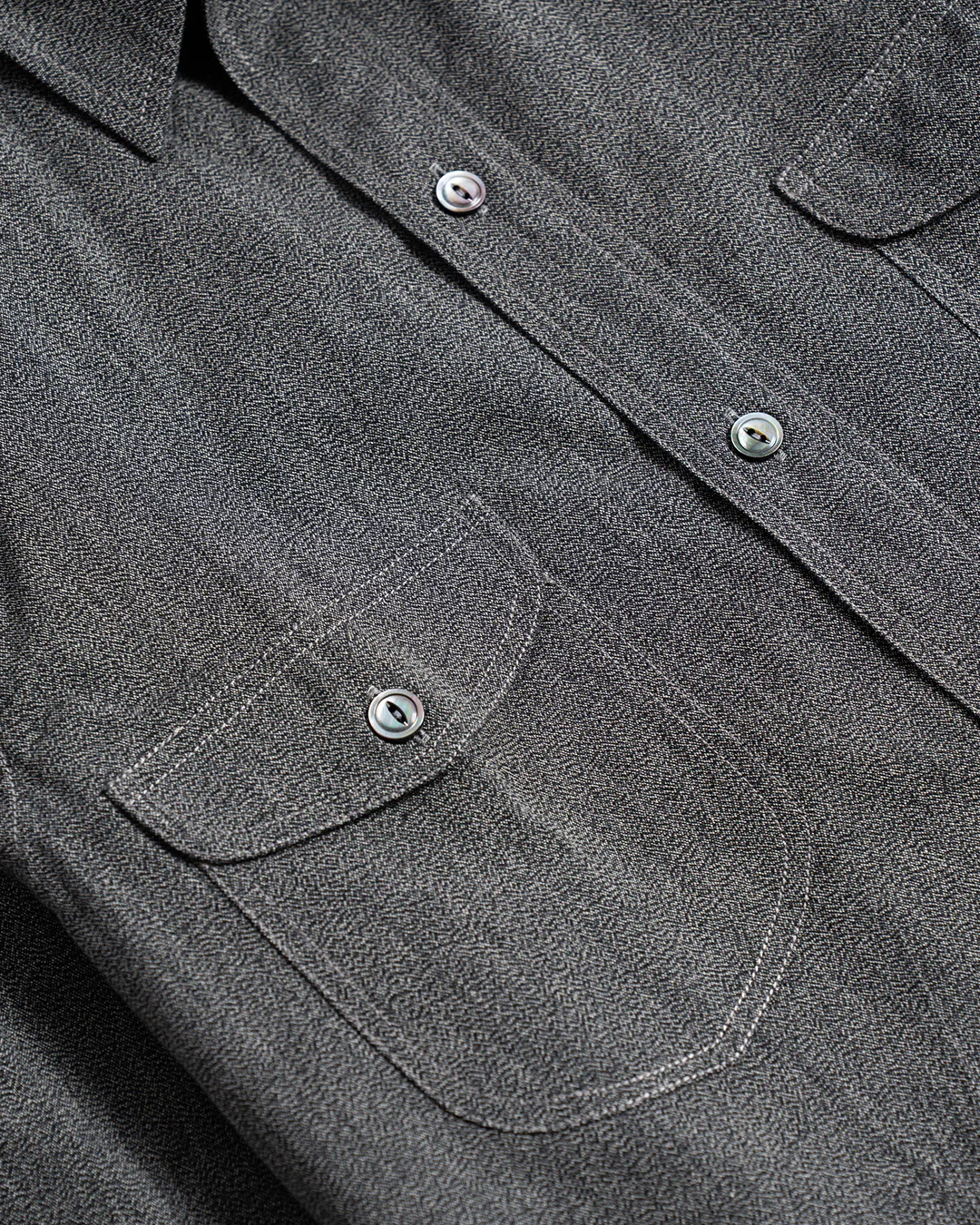 Bryceland's Salt & Pepper Teardrop Workshirt - Image 4