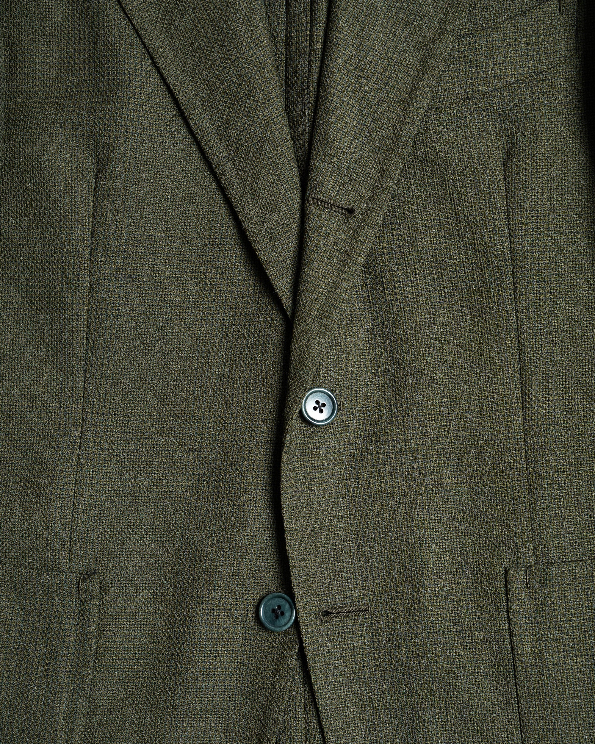 Casa Del Sarto Green Hopsack Fox Brothers x Decorum Sport Jacket - Image 3