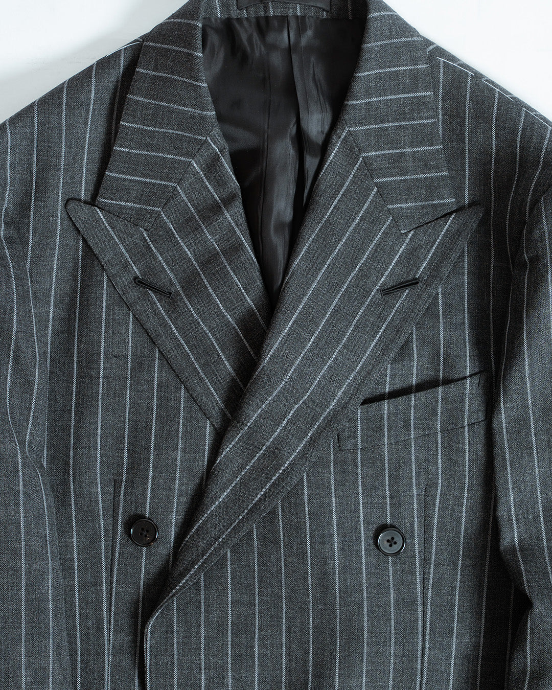 Casa Del Sarto Grey Stripe Double Breasted Suits - Image 3