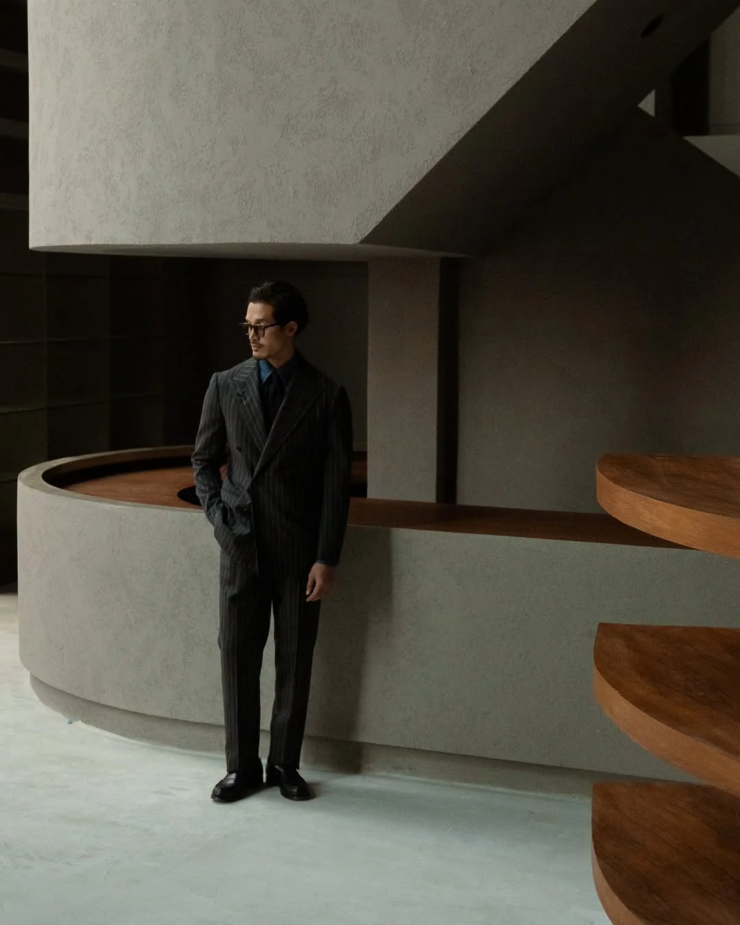 Casa Del Sarto Grey Stripe Double Breasted Suits - Image 8