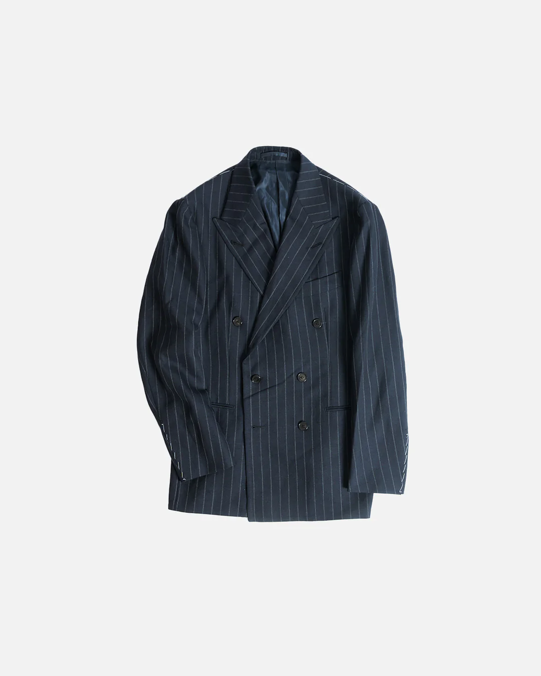 Casa Del Sarto Navy Stripe Double Breasted Suits - Image 3