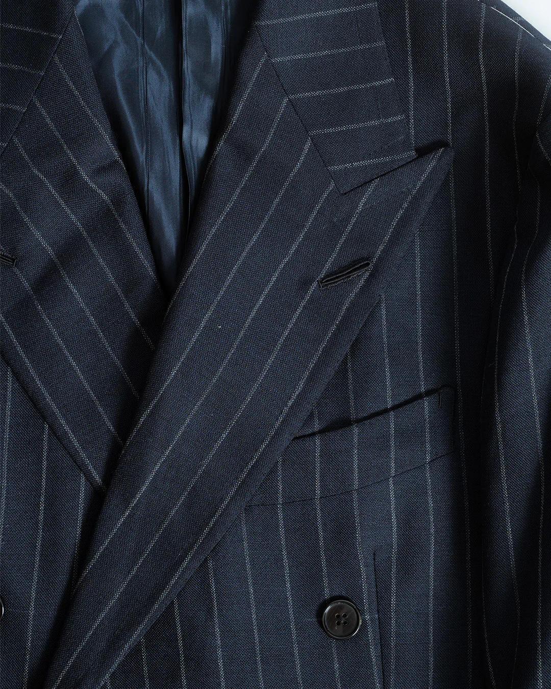 Casa Del Sarto Navy Stripe Double Breasted Suits - Image 4