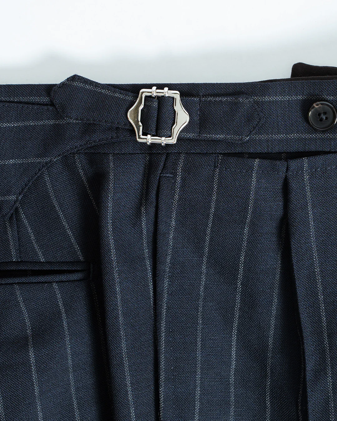 Casa Del Sarto Navy Stripe Double Breasted Suits - Image 7