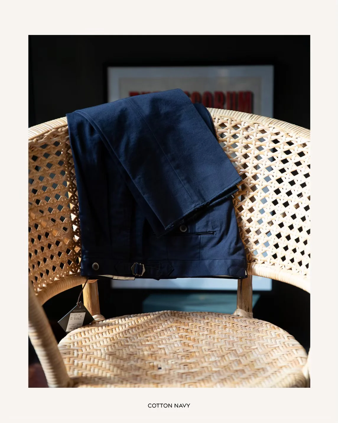 Echizenya Navy Cotton Pants - Image 4