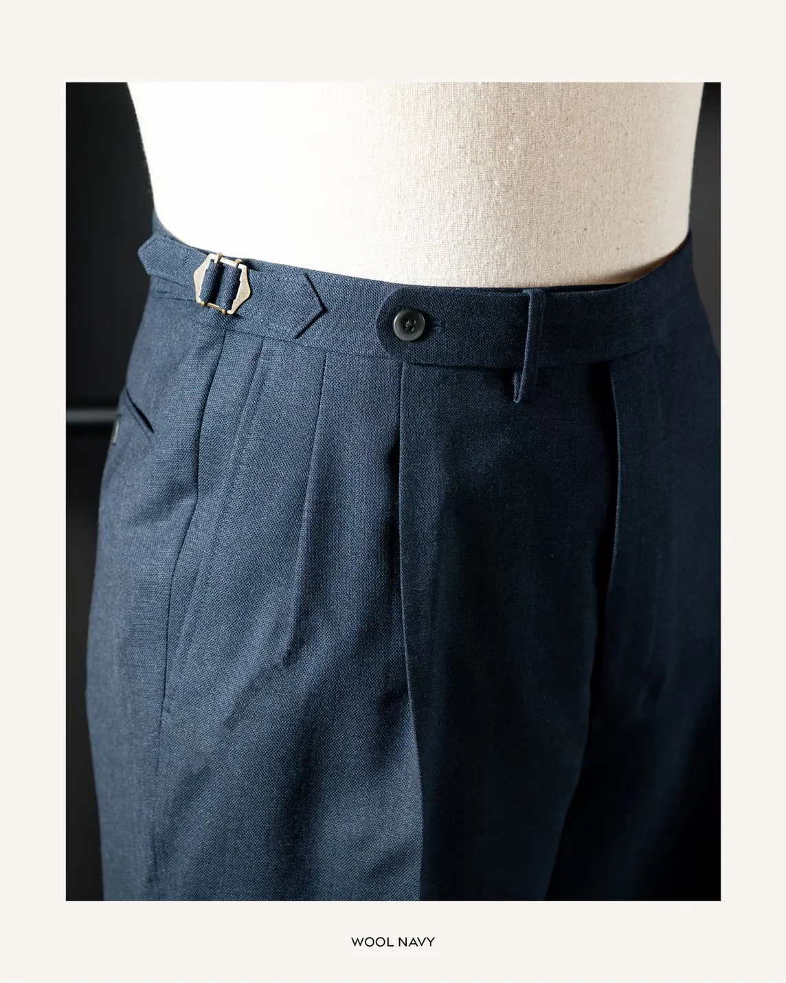 Echizenya Navy Wool Pants - Image 4