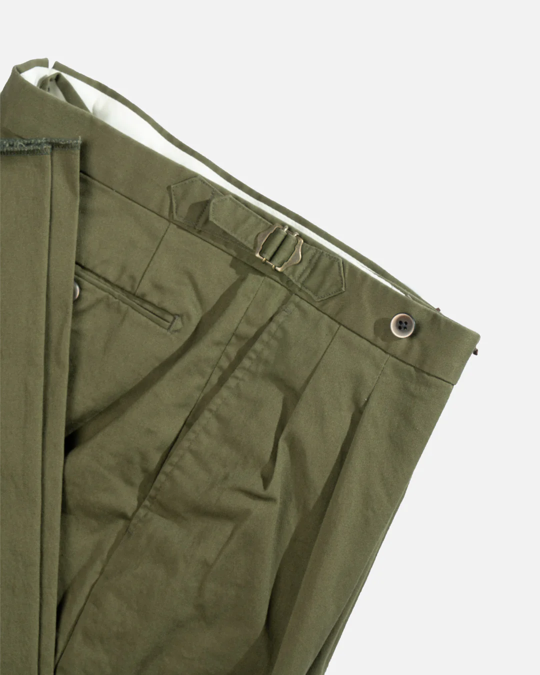Echizenya Olive Cotton Pants - Image 3