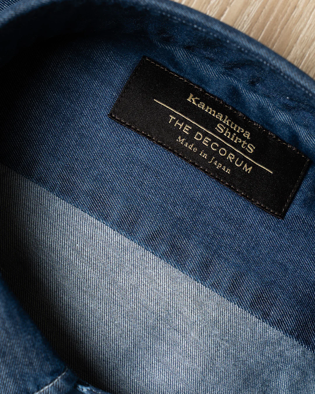 Kamakura for The Decorum Firenze Dark Blue Denim Shirt - Image 3