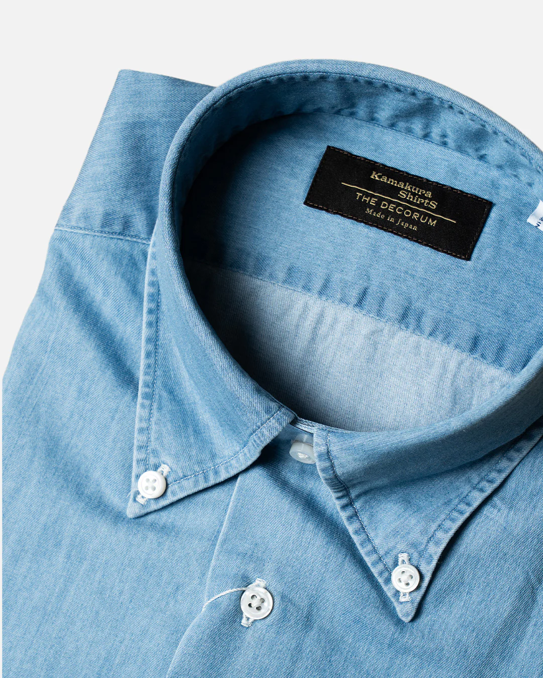 Kamakura for The Decorum Firenze Light Blue Denim Shirt - Image 3