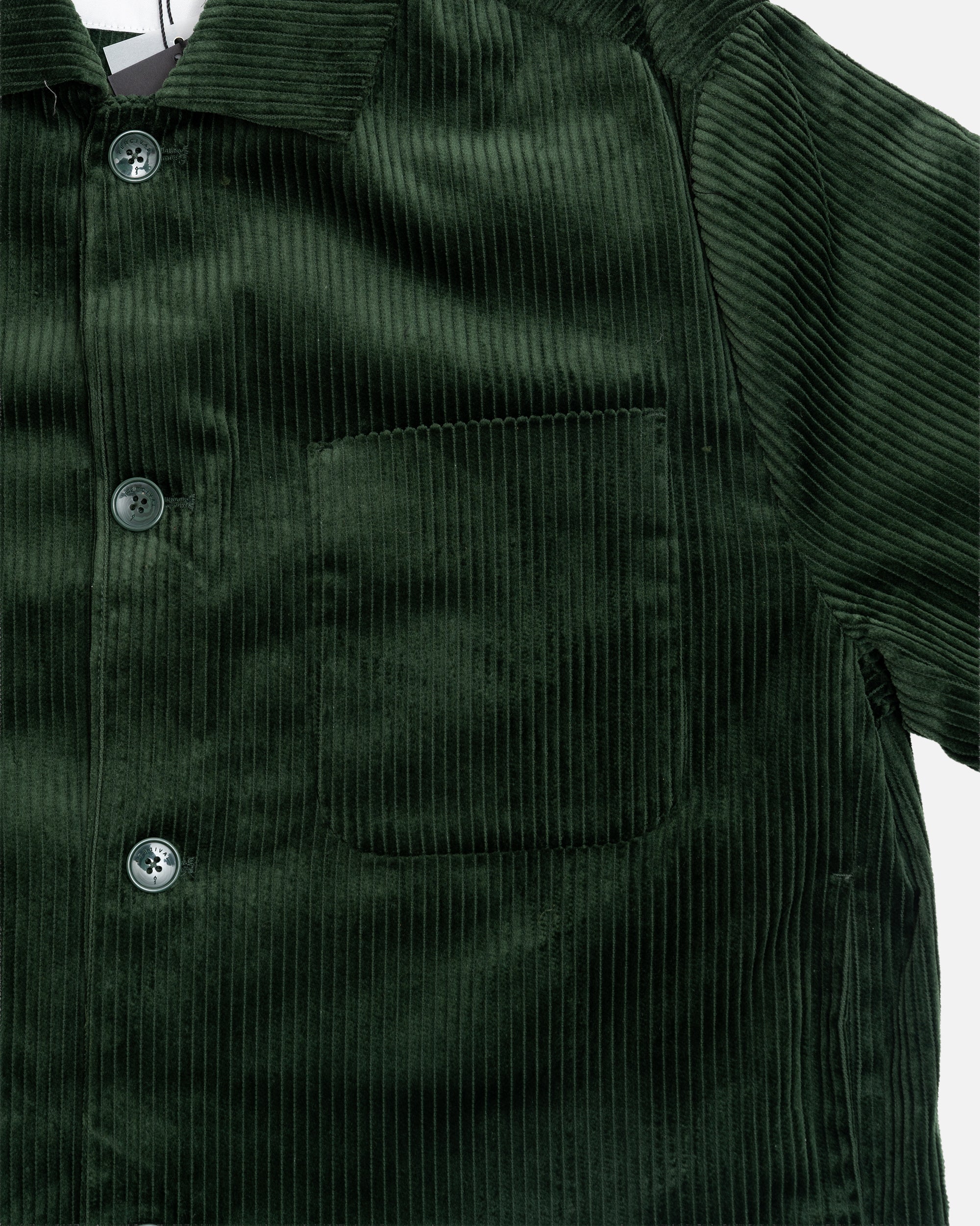 Percival Cord Overshirt Forest - Image 3