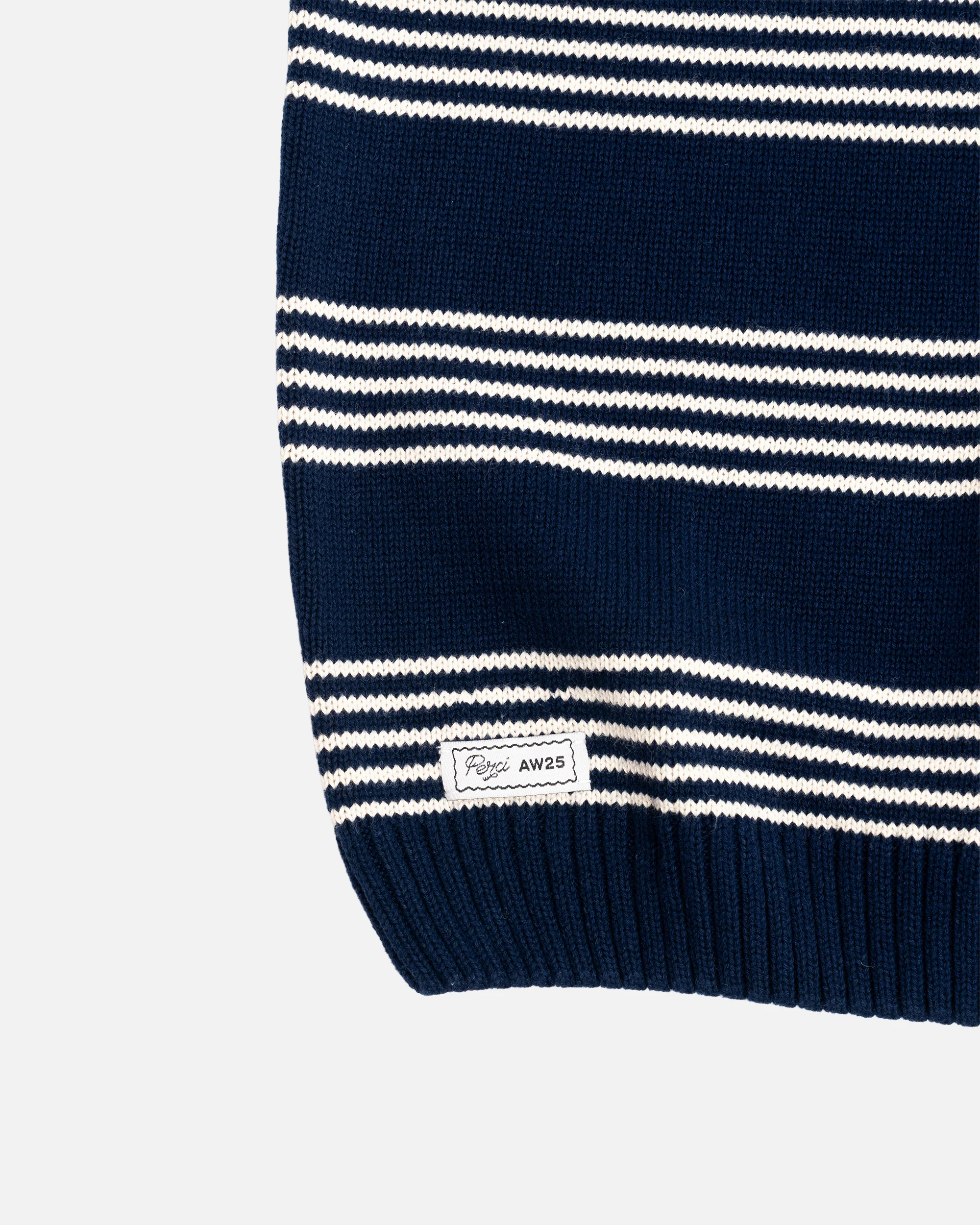 Percival Fiction Striped Knitted T-Shirt Cotton - Image 3