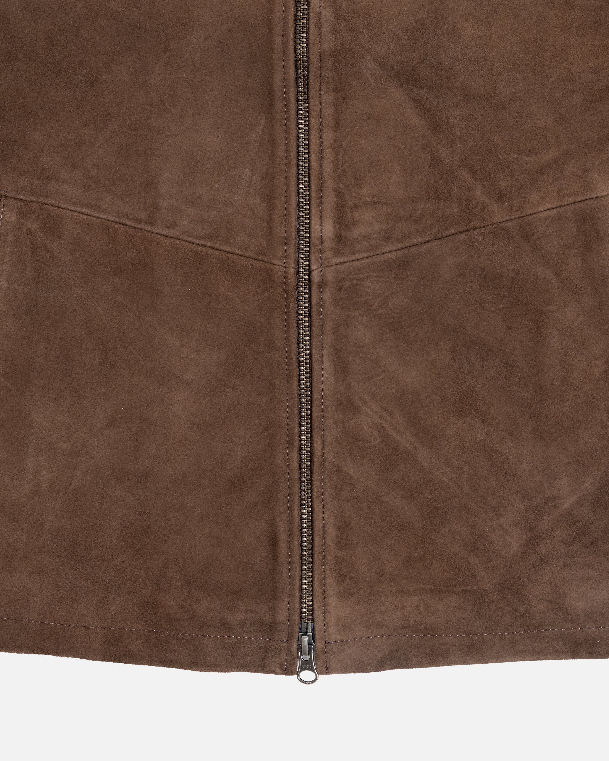 Percival Prologue Soft Suede Jacket Espresso Brown - Image 5