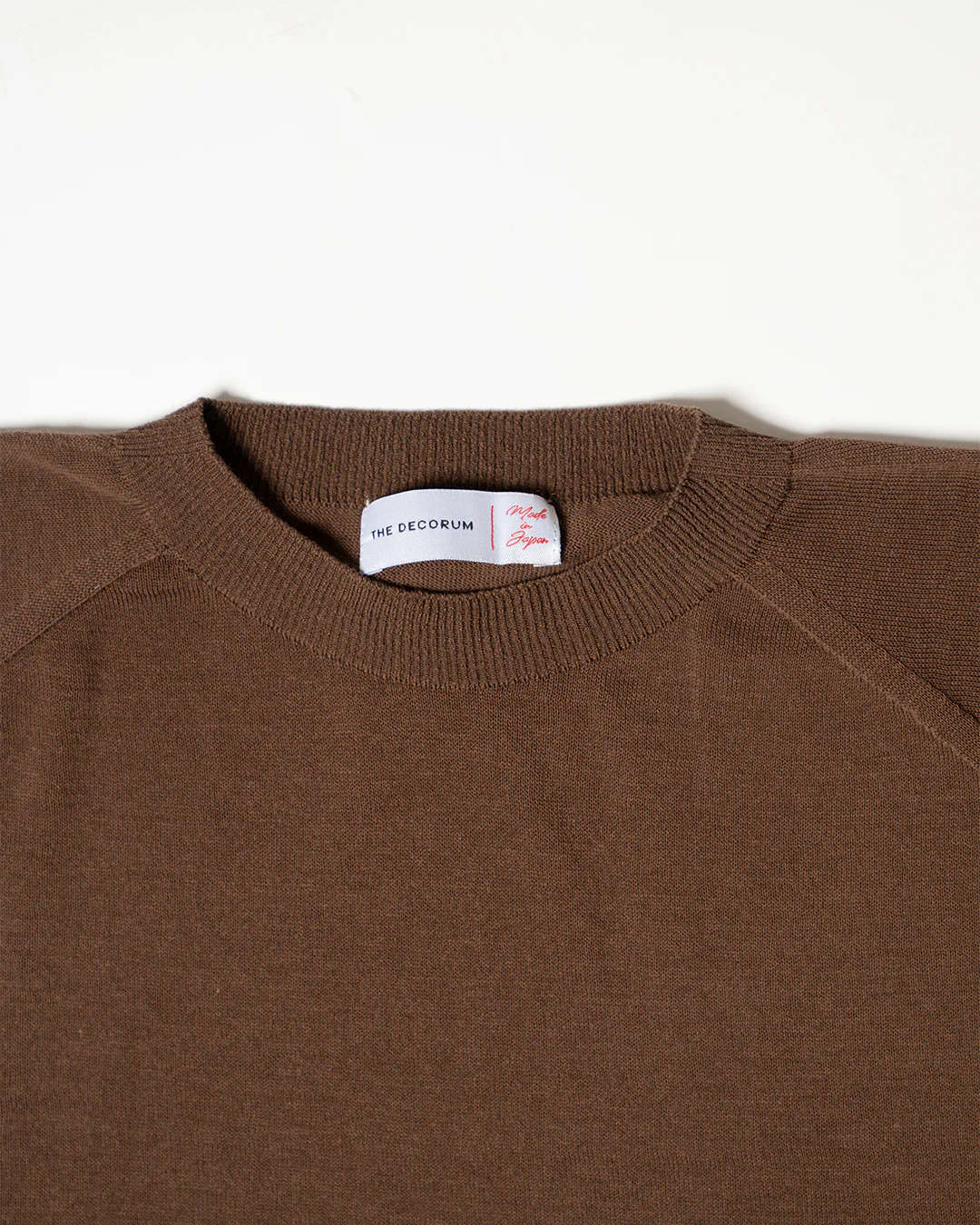 The Decorum Off Duty Brown Knit T-Shirt (New) - Image 3