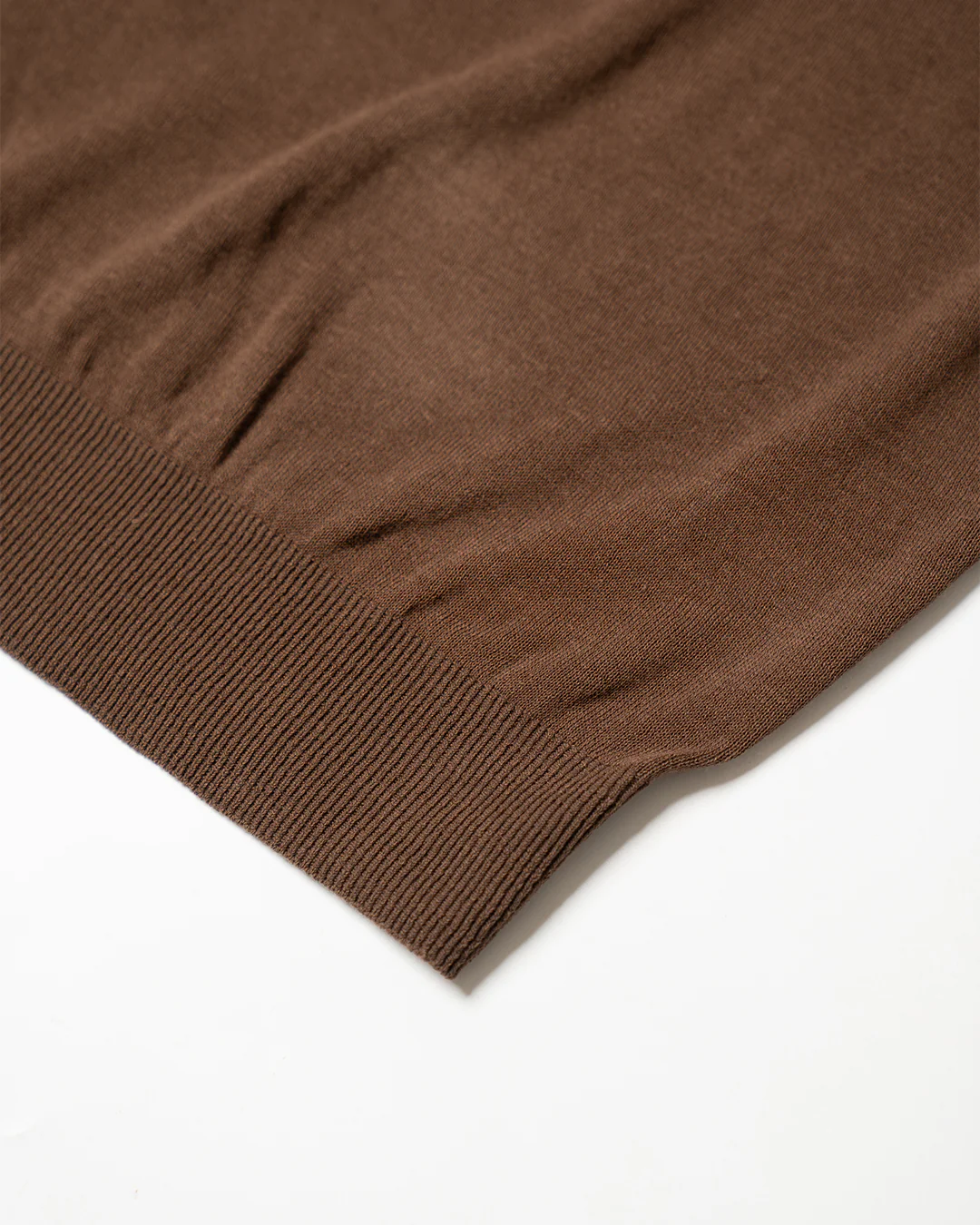 The Decorum Off Duty Brown Knit T-Shirt (New) - Image 4