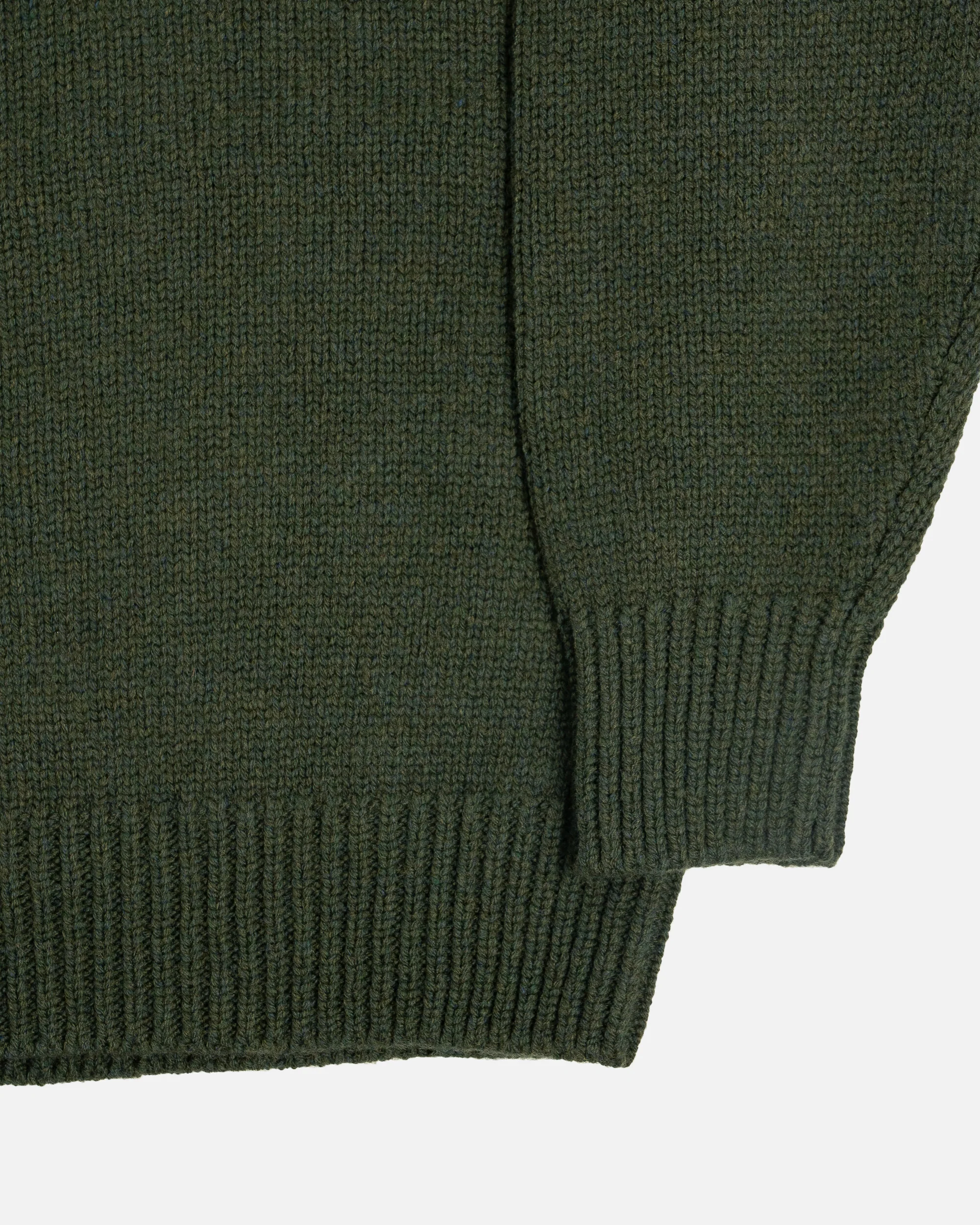 Yonetomi Soft Lamb Wool Knit Pullover Green - Image 3